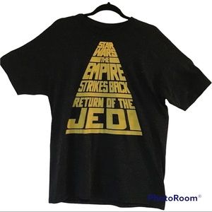 Star Wars The Empire Strikes Back/ Return of the Jedi Black T-Shirt